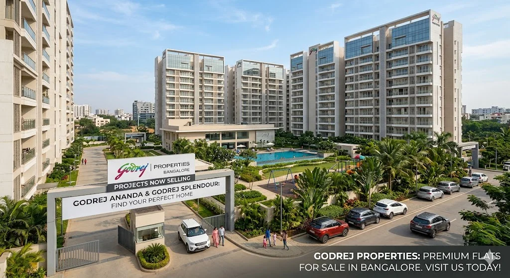 Overview of premium Godrej flats and residential apartment buildings available for sale across prime locations in Bangalore.